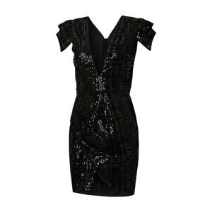 Haney Women's Preloved Alexa Sequin Dress in Black Size US 10